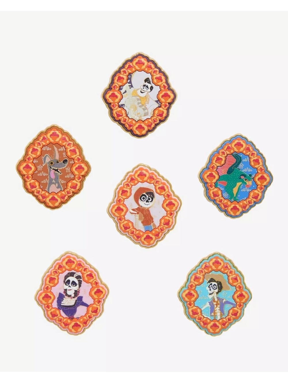 Disney Pixar Loungefly 2025 Coco Marigold Frames Pin Blind Box - Full Set of 6